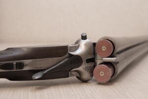 vintage gun, double-barrelled gun, old-fashioned gun, weapon, hand gun, vintage hand gun